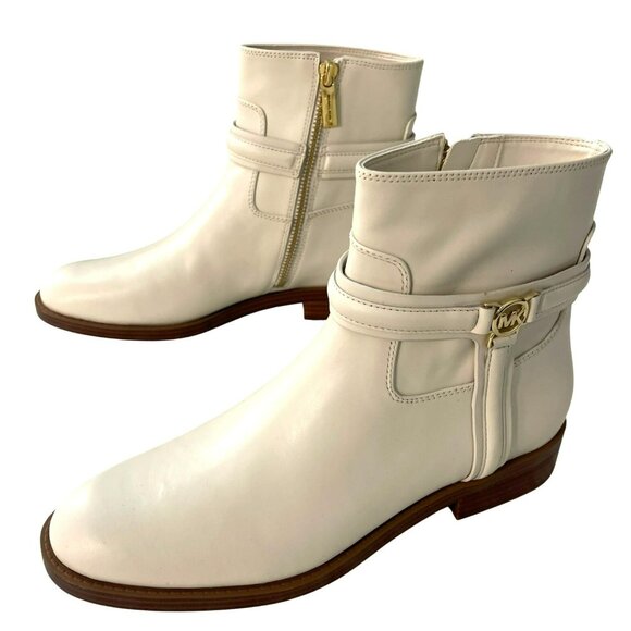 Michael Kors Mindy Cream Ankle Boot Boot Size 8.5 M NWT - Picture 3 of 9